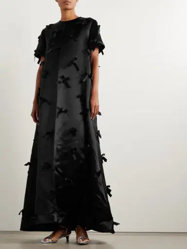 Jil Sander Bow-embellished Satin Maxi Dress | Thumbnail 2 Jil Sander Bow-embellished Satin Maxi Dress | Thumbnail 2