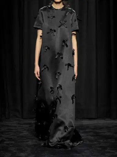 Jil Sander Bow-embellished Satin Maxi Dress | Thumbnail 4 Jil Sander Bow-embellished Satin Maxi Dress | Thumbnail 4