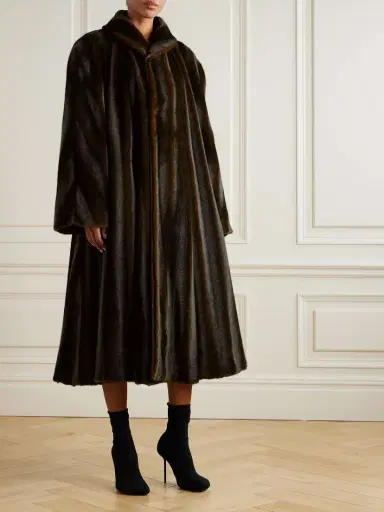 Balenciaga Belted Plush Coat | Thumbnail 3 Balenciaga Belted Plush Coat | Thumbnail 3