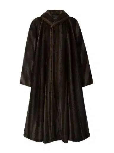 Balenciaga Belted Plush Coat | Thumbnail 1 Balenciaga Belted Plush Coat | Thumbnail 1