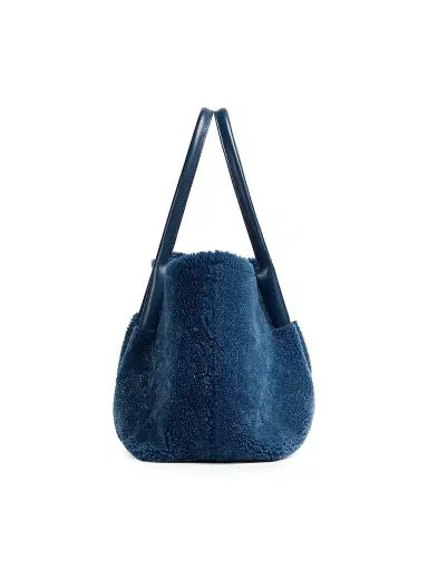 Bottega Veneta Women's Pinacoteca Reversible Shearling Tote - Ocean Pacific | Thumbnail 6 Bottega Veneta Women's Pinacoteca Reversible Shearling Tote - Ocean Pacific | Thumbnail 6