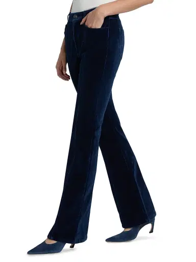 Cinq à Sept Women's Shailene Velvet Straight Pants - Annecy | Thumbnail 4 Cinq à Sept Women's Shailene Velvet Straight Pants - Annecy | Thumbnail 4