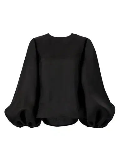 Carolina Herrera Women's Silk Gazar Puff-Sleeve Blouse | Thumbnail 1 Carolina Herrera Women's Silk Gazar Puff-Sleeve Blouse | Thumbnail 1