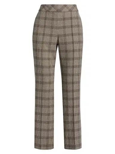 Elie Tahari Women's Elodie Plaid Straight-Leg Pants | Thumbnail 1 Elie Tahari Women's Elodie Plaid Straight-Leg Pants | Thumbnail 1