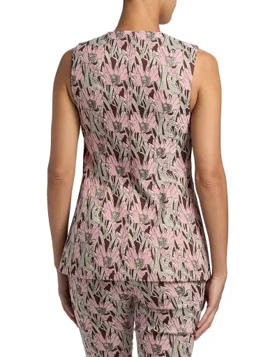 Veronica Beard Women's Jessup Metallic Floral Vest - Raisin Multi | Thumbnail 5 Veronica Beard Women's Jessup Metallic Floral Vest - Raisin Multi | Thumbnail 5