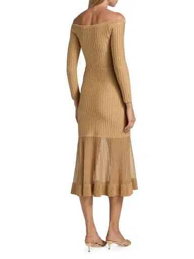Milly Women's Rudy Knit Midi-Dress | Thumbnail 5 Milly Women's Rudy Knit Midi-Dress | Thumbnail 5