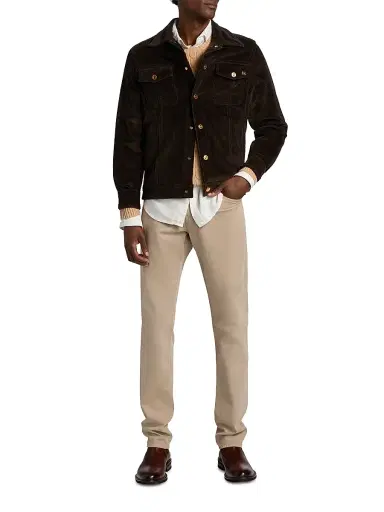 Stefano Ricci Men's Stretch-Cotton Corduroy Jacket | Thumbnail 2 Stefano Ricci Men's Stretch-Cotton Corduroy Jacket | Thumbnail 2