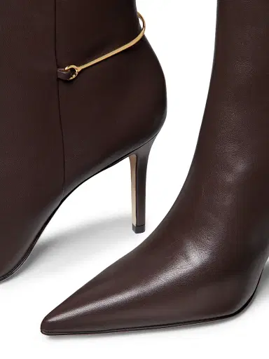 22élevé Women's 85MM Leather Stiletto Booties | Thumbnail 6 22élevé Women's 85MM Leather Stiletto Booties | Thumbnail 6