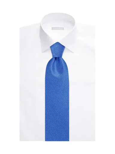 Stefano Ricci Men's Houndstooth Silk Tie - Blue Red | Thumbnail 2 Stefano Ricci Men's Houndstooth Silk Tie - Blue Red | Thumbnail 2