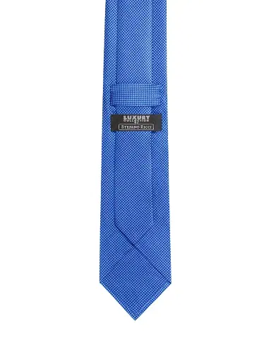 Stefano Ricci Men's Houndstooth Silk Tie - Blue Red | Thumbnail 3 Stefano Ricci Men's Houndstooth Silk Tie - Blue Red | Thumbnail 3