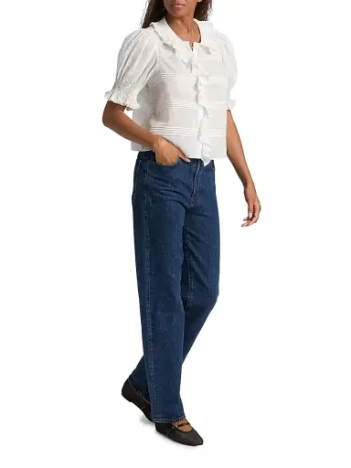 DÔEN Women's Balsam Cotton Top - Salt | Thumbnail 2 DÔEN Women's Balsam Cotton Top - Salt | Thumbnail 2