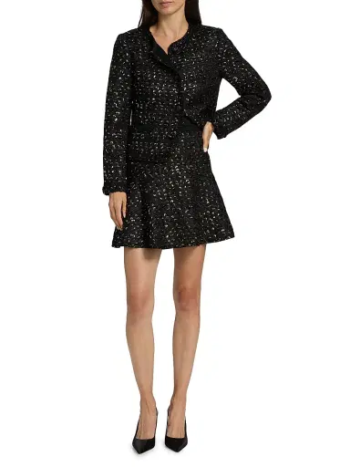 Kobi Halperin Women's Jordan Metallic Knit Jacket - Black Multi | Thumbnail 2 Kobi Halperin Women's Jordan Metallic Knit Jacket - Black Multi | Thumbnail 2
