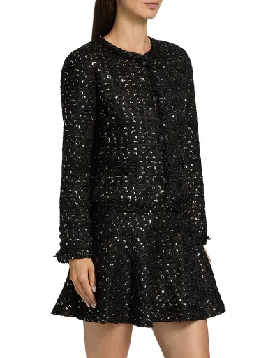 Kobi Halperin Women's Jordan Metallic Knit Jacket - Black Multi | Thumbnail 4 Kobi Halperin Women's Jordan Metallic Knit Jacket - Black Multi | Thumbnail 4