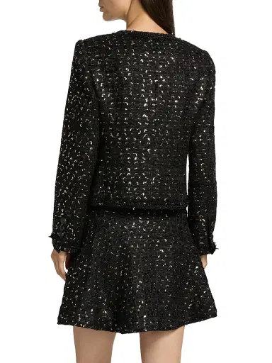 Kobi Halperin Women's Jordan Metallic Knit Jacket - Black Multi | Thumbnail 5 Kobi Halperin Women's Jordan Metallic Knit Jacket - Black Multi | Thumbnail 5