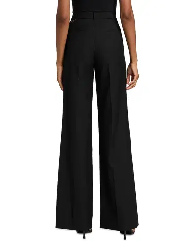 Kobi Halperin Women's Steven Pleated Wool-Blend Pants - Black - Size 16 | Thumbnail 5 Kobi Halperin Women's Steven Pleated Wool-Blend Pants - Black - Size 16 | Thumbnail 5