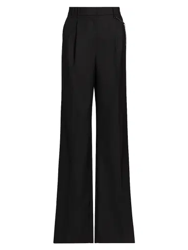 Kobi Halperin Women's Steven Pleated Wool-Blend Pants - Black - Size 16 | Thumbnail 1 Kobi Halperin Women's Steven Pleated Wool-Blend Pants - Black - Size 16 | Thumbnail 1