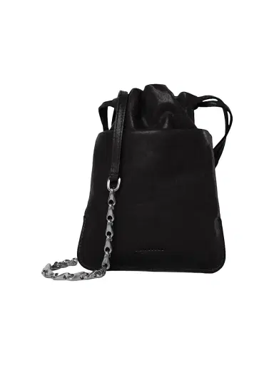 BONASTRE Men's Cloud Leather Pouch With Chain | Thumbnail 2 BONASTRE Men's Cloud Leather Pouch With Chain | Thumbnail 2