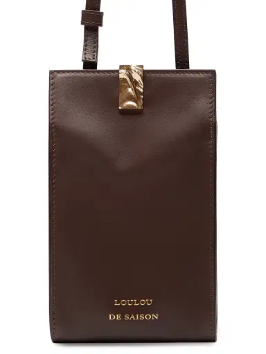 Loulou de Saison Women's Hermin Mini Leather Crossbody Bag - Brown | Thumbnail 4 Loulou de Saison Women's Hermin Mini Leather Crossbody Bag - Brown | Thumbnail 4