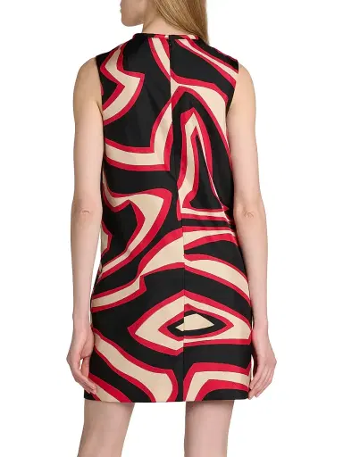 PUCCI Women's Passepartout Silk Twill Shift Minidress | Thumbnail 5 PUCCI Women's Passepartout Silk Twill Shift Minidress | Thumbnail 5