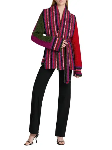PUCCI Women's Passepartout Colorblocked Cardigan - Size Small | Thumbnail 2 PUCCI Women's Passepartout Colorblocked Cardigan - Size Small | Thumbnail 2