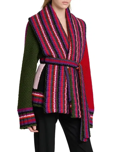 PUCCI Women's Passepartout Colorblocked Cardigan - Size Small | Thumbnail 4 PUCCI Women's Passepartout Colorblocked Cardigan - Size Small | Thumbnail 4