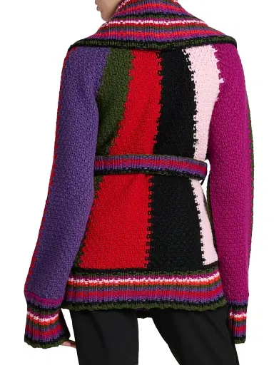 PUCCI Women's Passepartout Colorblocked Cardigan - Size Small | Thumbnail 5 PUCCI Women's Passepartout Colorblocked Cardigan - Size Small | Thumbnail 5