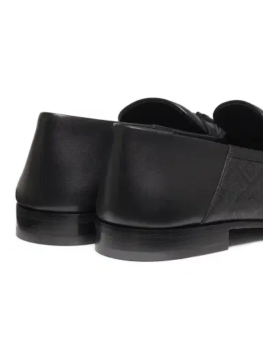 FERRAGAMO Men's Biarritz Gancini Patterned Leather Loafers - Nero | Thumbnail 3 FERRAGAMO Men's Biarritz Gancini Patterned Leather Loafers - Nero | Thumbnail 3