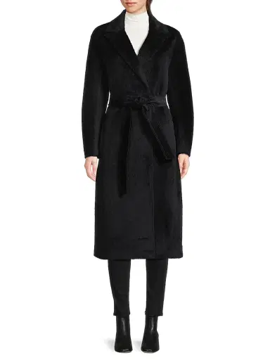 Cinzia Rocca Women's Pressed Alpaca-Blend Wrap Jacket - Midnight - Size 12 | Thumbnail 3 Cinzia Rocca Women's Pressed Alpaca-Blend Wrap Jacket - Midnight - Size 12 | Thumbnail 3