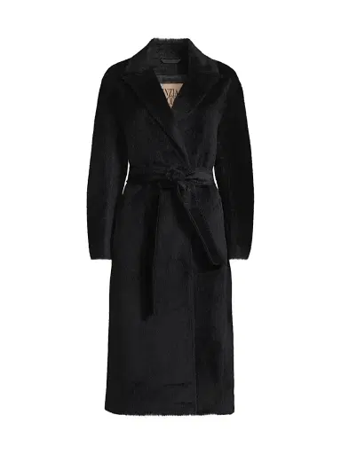 Cinzia Rocca Women's Pressed Alpaca-Blend Wrap Jacket - Midnight - Size 12 | Thumbnail 1 Cinzia Rocca Women's Pressed Alpaca-Blend Wrap Jacket - Midnight - Size 12 | Thumbnail 1