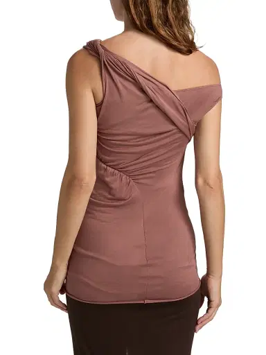 Rick Owens Women's Sahara Asymmetric Top - Mauve | Thumbnail 5 Rick Owens Women's Sahara Asymmetric Top - Mauve | Thumbnail 5