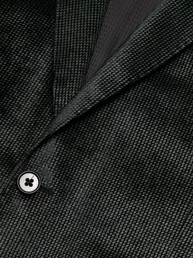 Emporio Armani Men's Sateen Grid Dinner Jacket - Green Fancy | Thumbnail 7 Emporio Armani Men's Sateen Grid Dinner Jacket - Green Fancy | Thumbnail 7