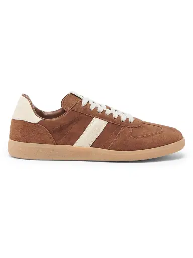 Tom Ford Men's Archer Suede Sneakers - Tobacco Amber - Size 14 | Thumbnail 1 Tom Ford Men's Archer Suede Sneakers - Tobacco Amber - Size 14 | Thumbnail 1