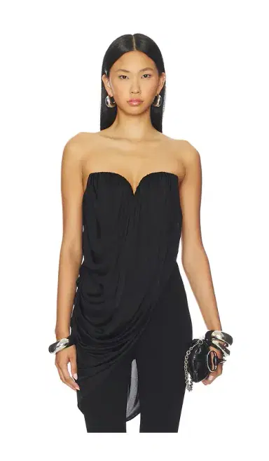 GIUSEPPE DI MORABITO Asymmetric Drape Top | Thumbnail 1 GIUSEPPE DI MORABITO Asymmetric Drape Top | Thumbnail 1