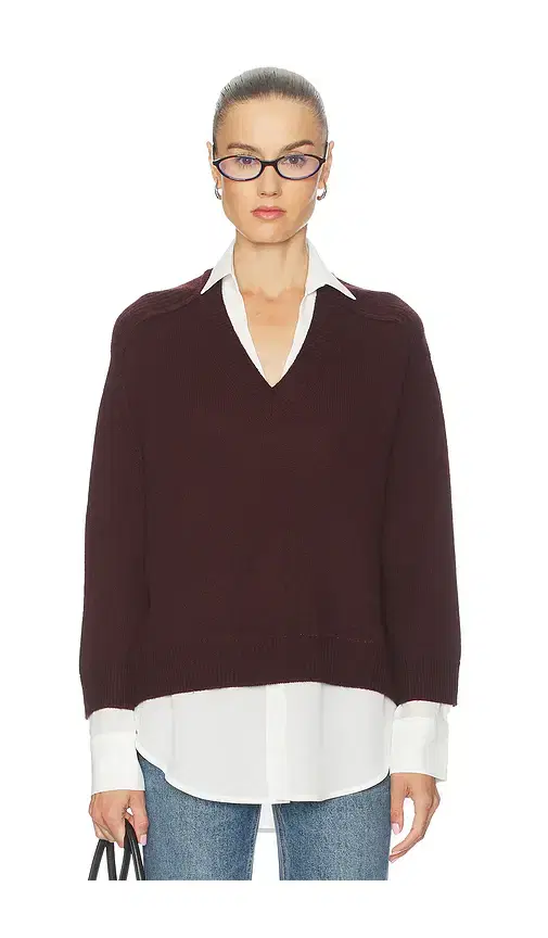 V-neck Layered Pullover V-neck Layered Pullover