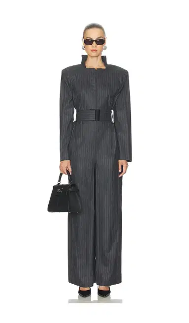 Bevza Pinstriped Jumpsuit | Thumbnail 1 Bevza Pinstriped Jumpsuit | Thumbnail 1