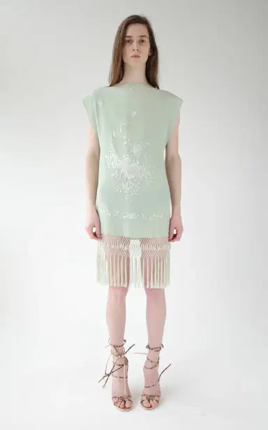 Conner Ives Silk Piano Shawl Mini Shift Dress | Thumbnail 5 Conner Ives Silk Piano Shawl Mini Shift Dress | Thumbnail 5