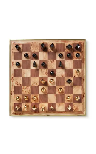Aerin Shagreen Chess Set; Chocolate W/ Chess Pieces - Brown | Thumbnail 3 Aerin Shagreen Chess Set; Chocolate W/ Chess Pieces - Brown | Thumbnail 3