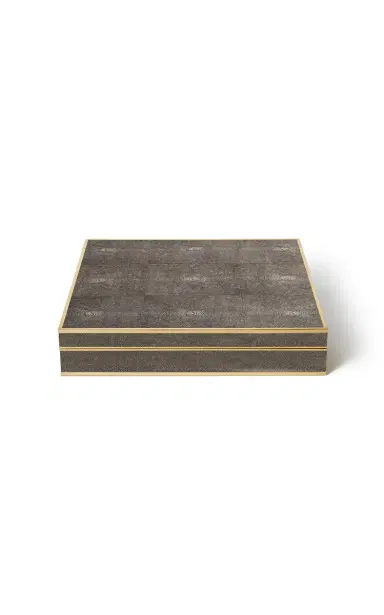 Aerin Shagreen Chess Set; Chocolate W/ Chess Pieces - Brown | Thumbnail 5 Aerin Shagreen Chess Set; Chocolate W/ Chess Pieces - Brown | Thumbnail 5
