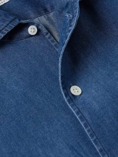 De Petrillo Cotton-Chambray Shirt - Men | Thumbnail 5 De Petrillo Cotton-Chambray Shirt - Men | Thumbnail 5