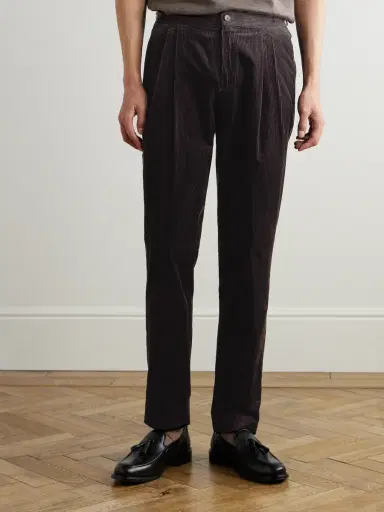 MR P. Tapered Cotton and Cashmere-Blend Corduroy Tuxedo Trousers - Men | Thumbnail 3 MR P. Tapered Cotton and Cashmere-Blend Corduroy Tuxedo Trousers - Men | Thumbnail 3