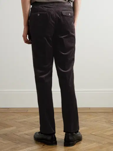 MR P. Tapered Cotton and Cashmere-Blend Corduroy Tuxedo Trousers - Men | Thumbnail 4 MR P. Tapered Cotton and Cashmere-Blend Corduroy Tuxedo Trousers - Men | Thumbnail 4