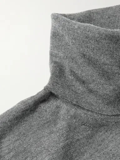 Zegna Cashmere and Silk-Blend Rollneck Sweater - Men | Thumbnail 5 Zegna Cashmere and Silk-Blend Rollneck Sweater - Men | Thumbnail 5