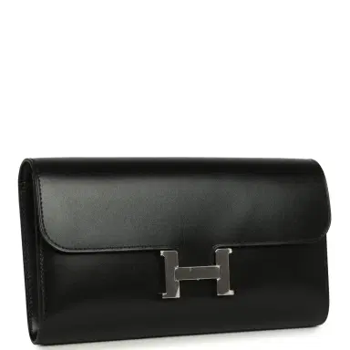 HERMÈS Hermes Constance Wallet To Go Black Box Palladium Hardware | Thumbnail 2 HERMÈS Hermes Constance Wallet To Go Black Box Palladium Hardware | Thumbnail 2