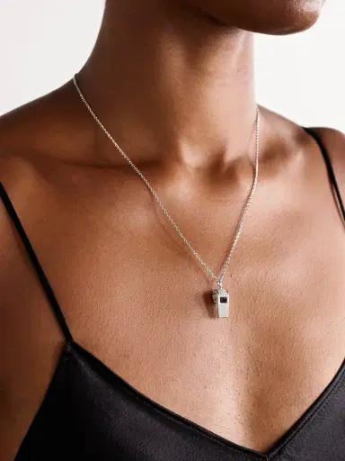 Anita Ko Baby Whistle 18-karat White Gold Diamond Necklace | Thumbnail 2 Anita Ko Baby Whistle 18-karat White Gold Diamond Necklace | Thumbnail 2