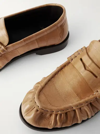 Saint Laurent Le Loafer Eel Loafers | Thumbnail 4 Saint Laurent Le Loafer Eel Loafers | Thumbnail 4