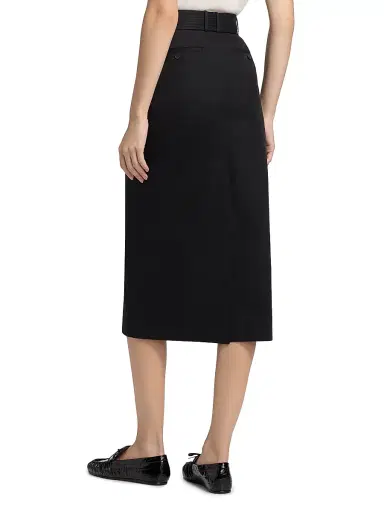 Vince Women's Cotton Pencil Midi-Skirt - Cobble Stone | Thumbnail 12 Vince Women's Cotton Pencil Midi-Skirt - Cobble Stone | Thumbnail 12