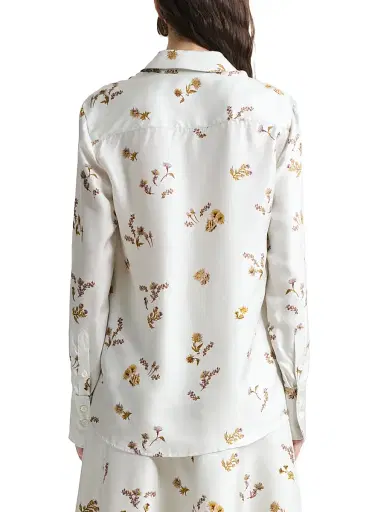 Altuzarra Women's Chika Floral Silk Shirt - Macadamia - Size 12 | Thumbnail 4 Altuzarra Women's Chika Floral Silk Shirt - Macadamia - Size 12 | Thumbnail 4