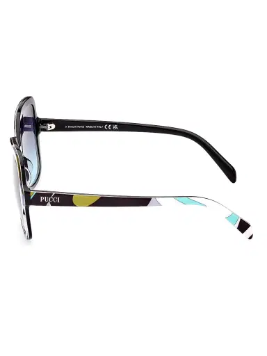 Pucci Women's 60MM Butterfly Sunglasses - Turquoise | Thumbnail 4 Pucci Women's 60MM Butterfly Sunglasses - Turquoise | Thumbnail 4