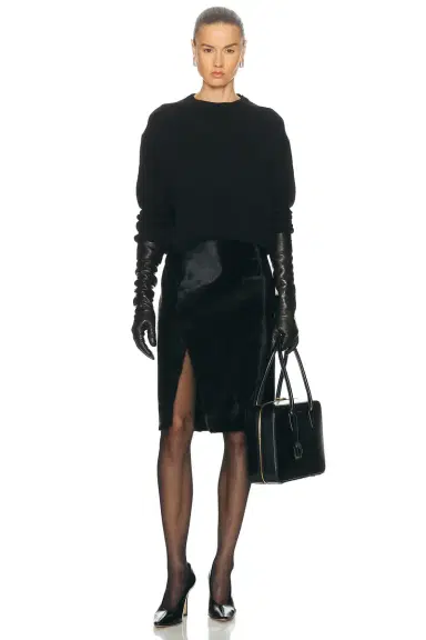 Loulou de Saison Myra Assymetric Skirt | Thumbnail 5 Loulou de Saison Myra Assymetric Skirt | Thumbnail 5
