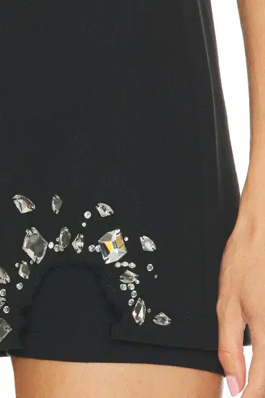 AREA Cutout Mini Sweat Skort | Thumbnail 8 AREA Cutout Mini Sweat Skort | Thumbnail 8